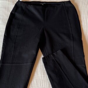 Eileen Fisher Black, Thick Pull-On Ankle Pants - Size Large